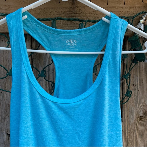 Athletic Works exercise top, size Lg (12-14), Teal blue. - Picture 2 of 5